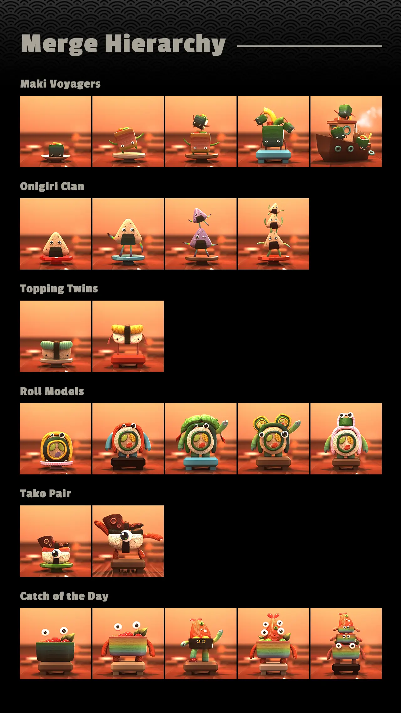 Merge Sushi — Game Screen 1.2