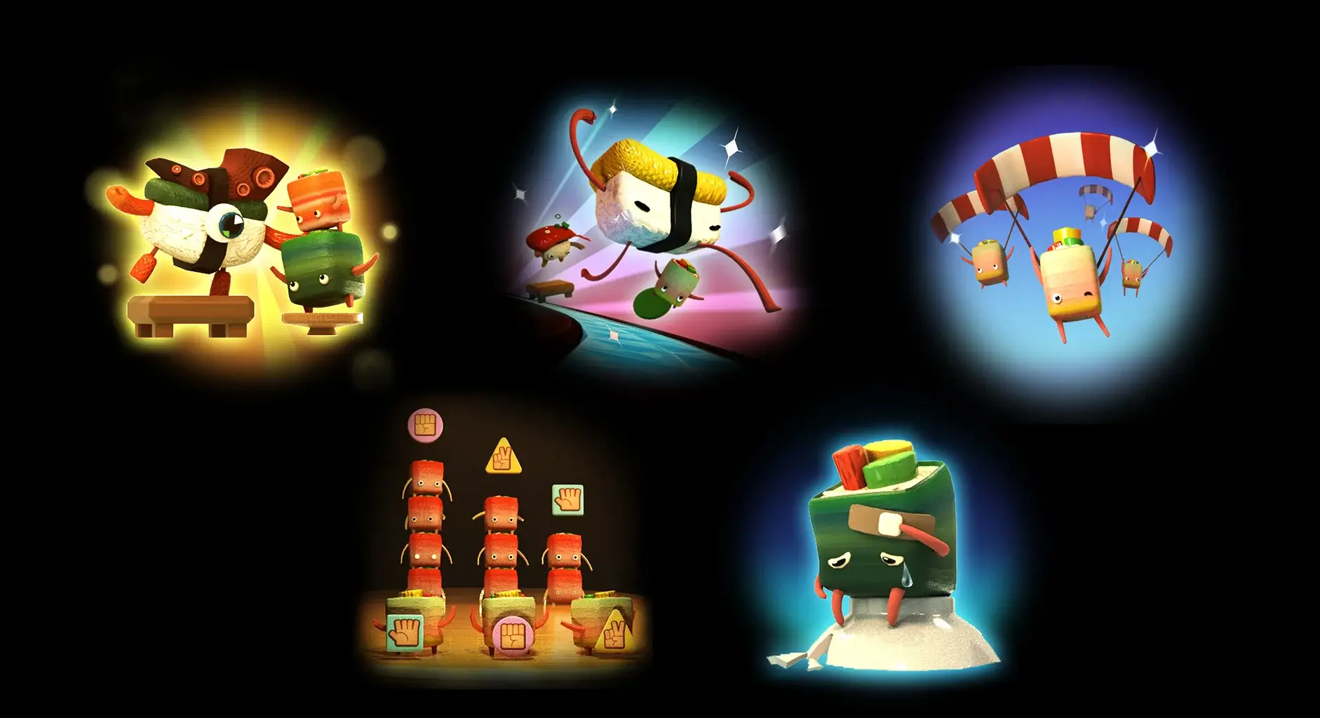 Merge Sushi — Character Illustrations 2