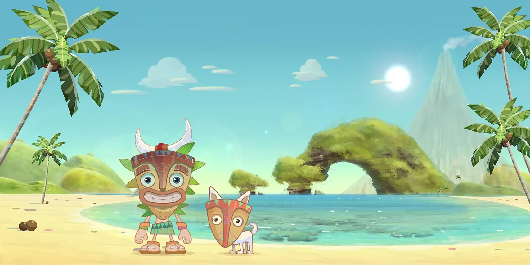 Tiki Solitaire TriPeaks — Tiki characters
