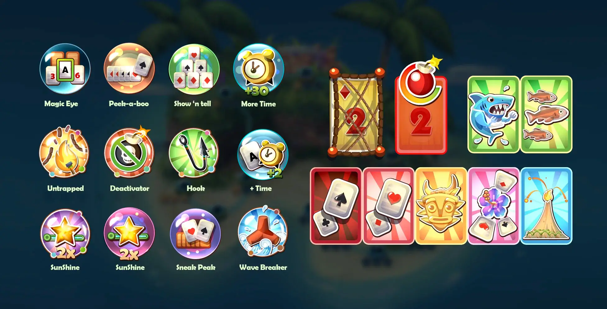 Tiki Solitaire TriPeaks — Game assets